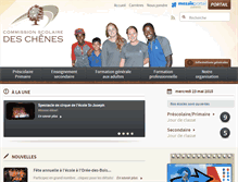 Tablet Screenshot of csdeschenes.qc.ca